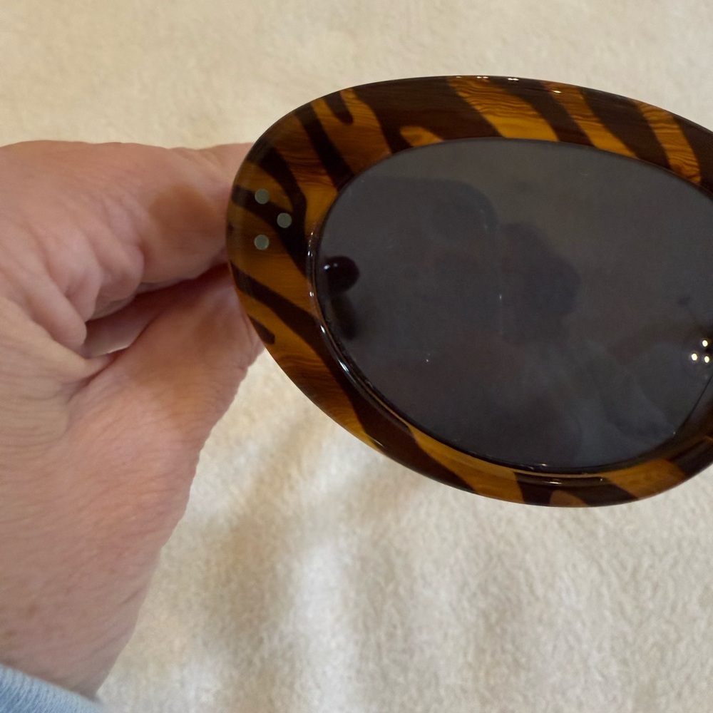 Celine Cat-Eye Tiger Print Sunglasses - Picture 7 of 16